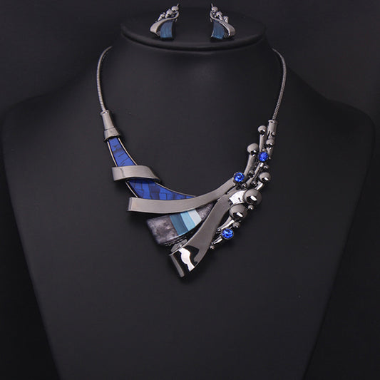 Geometric Gemstone Necklace