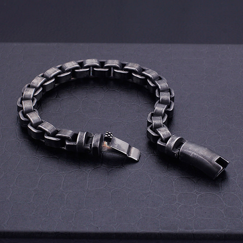 Trendy titanium steel bracelet: Durable style for modern men - Trendy Jewells