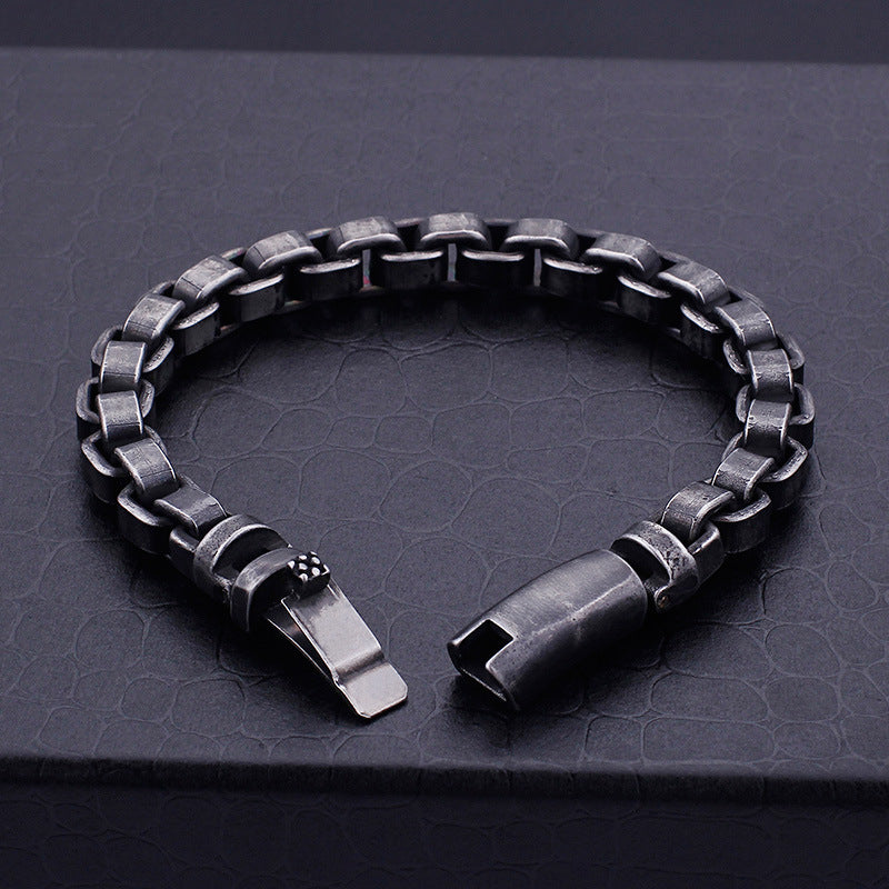 Trendy titanium steel bracelet: Durable style for modern men - Trendy Jewells