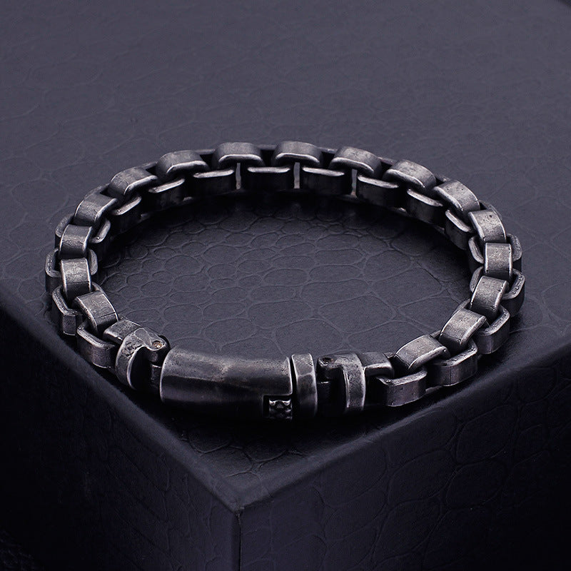 Trendy titanium steel bracelet: Durable style for modern men - Trendy Jewells