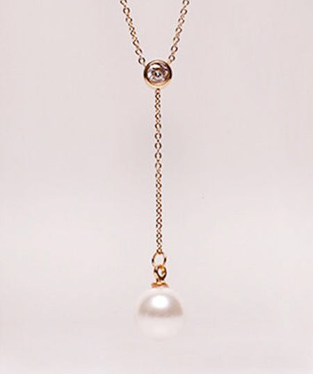 Stainless steel 18K rose gold necklace: Elegant, durable luxury. - Trendy Jewells