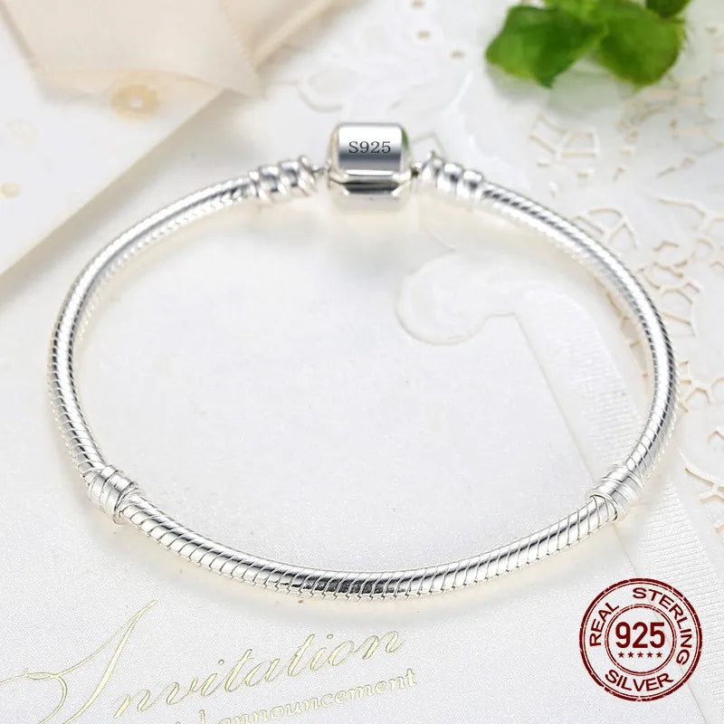 Elegant handmade sterling silver bracelet with a smooth finish - Trendy Jewells